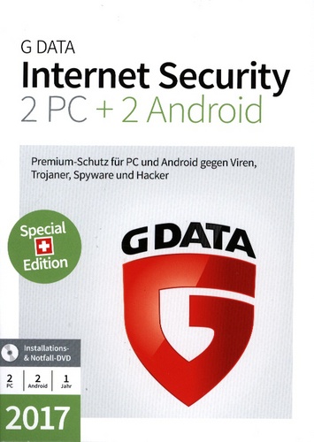 GData Internet Security 2017 Sonderausgabe 2+2 Swiss Edition