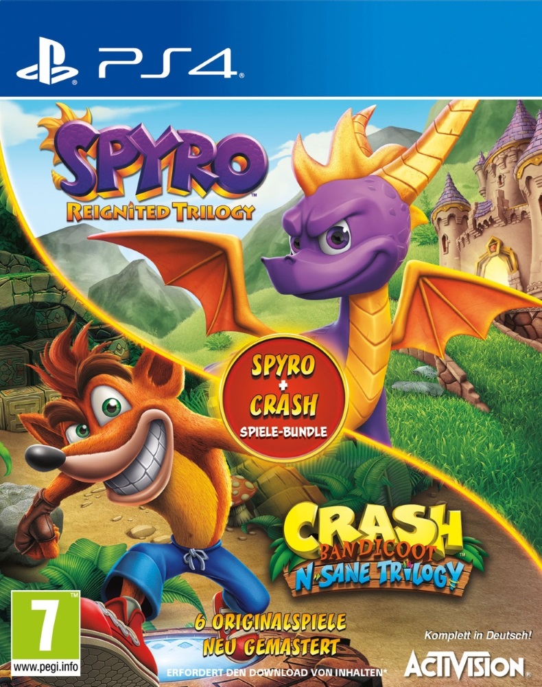 Spyro + Crash Remastered Spiele Bundle [PS4] (D) Thali