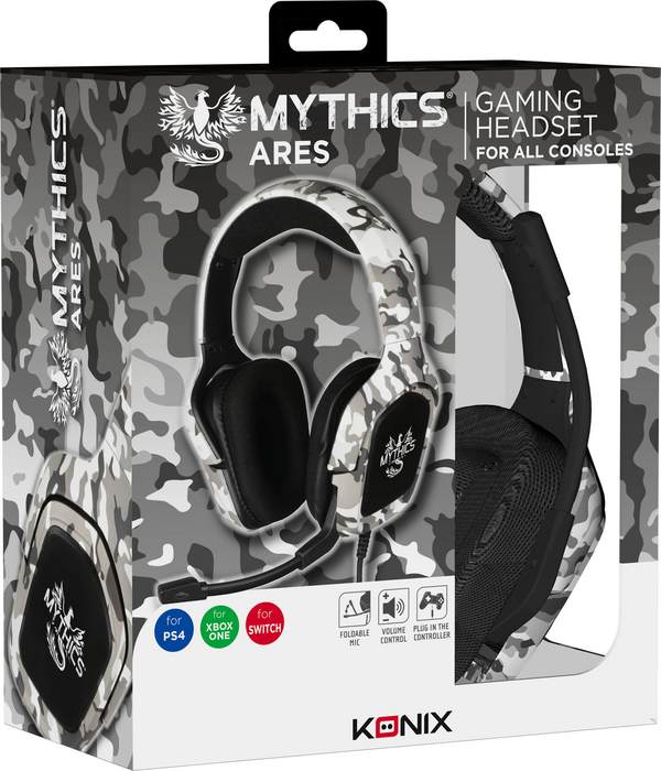 KONIX - Mythics Nemesis Casque Gaming pour PS5 / PlayStation 5