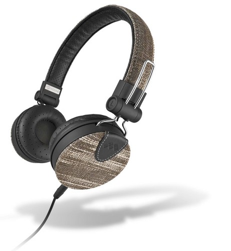MySound: Speak Denim Stereo Headphones w- Microphone - black