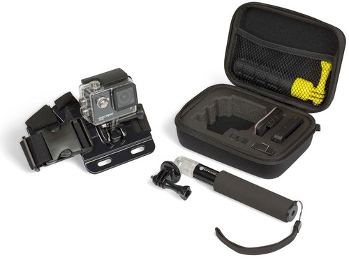 Kitvision StarterKit - Action Cam Small Travel Case, Extenion Pole & Chest Mount