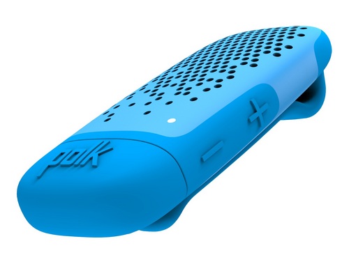 Polk Boom Bit Portable BT Clip-On Speaker - blue