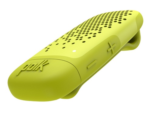 Polk Boom Bit Portable BT Clip-On Speaker - yellow