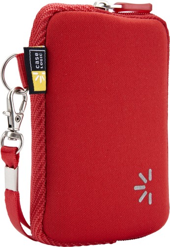 Case Logic small Pocket Camera Case with Wrist Strap - red