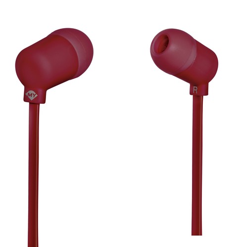 MySound: Speak Fluo Headset w- Microphone - bordeaux
