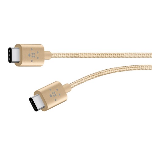 MIXIT Premium USB-C to USB-C Charge Cable, 1.8m - gold