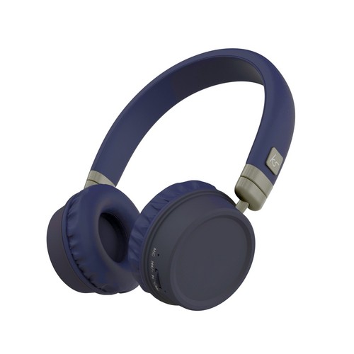 KitSound Harlem Wireless Bluetooth Headphones - blue