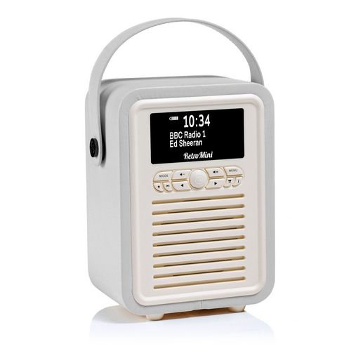 VQ Retro Mini DAB+- BT Radio - grey