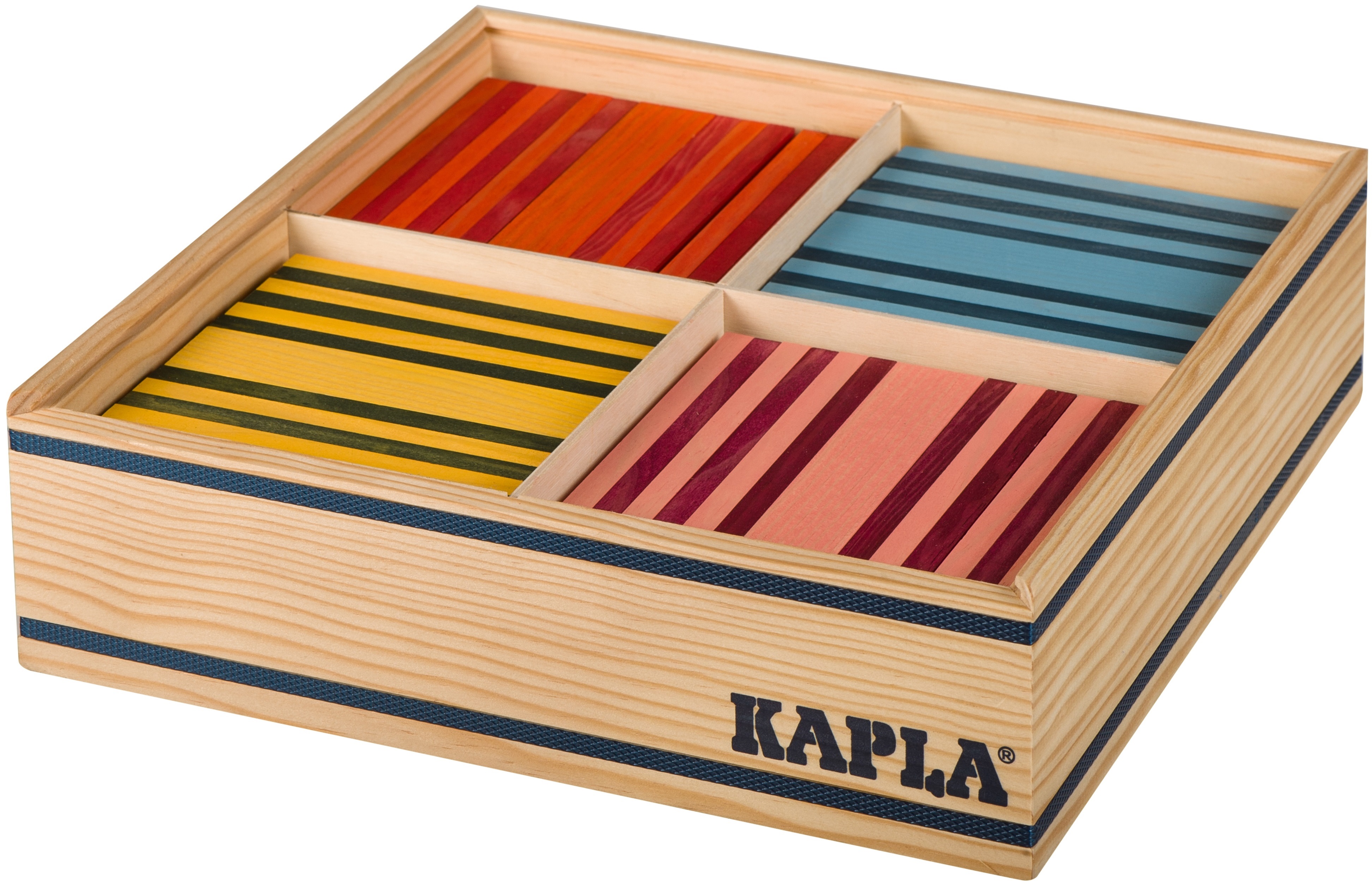 KAPLA Jeu en bois Octocolor à 100 Planchettes - Thali