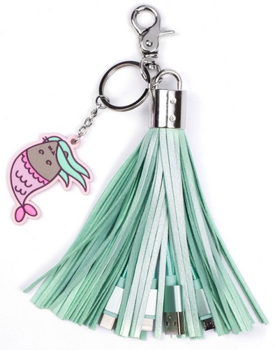 Pusheen: Tassel - USB Ladekabel 2in1 mit Schlüsselanhänger