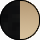 Art. #411986<br>Black Satin with Natural Horn