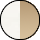 Art. #412036<br>White Satin with Natural Horn
