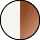 Art. #412038<br>White Satin with Walnut Horn