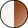 Art. #412158<br>White Satin with Walnut Parts