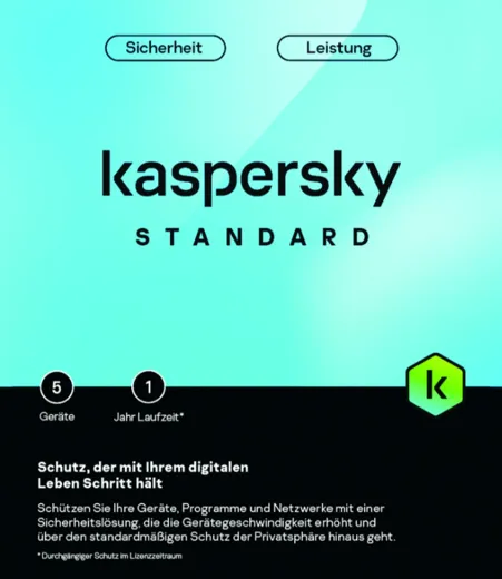 Kaspersky Standard (5 PC) [PC/Mac/Android] (D/F/I)