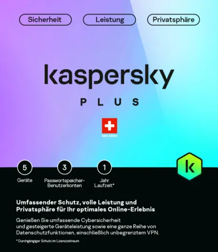 Kaspersky Plus (5 PC) [PC/Mac/Android] (D/F/I)
