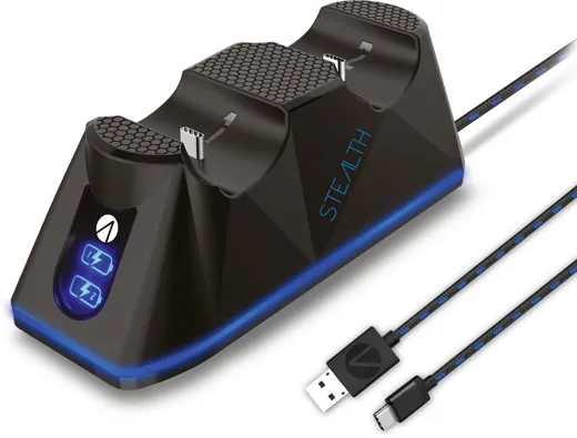 SP-C100 V Twin Charging Dock with Play + Charge Cable - black [PS5]