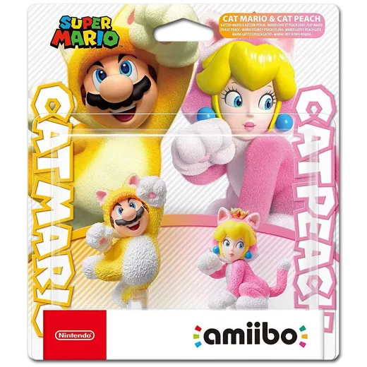 amiibo Super Mario Character - Cat Mario + Cat Peach