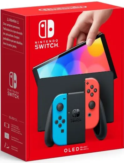 Nintendo Switch Console OLED - neon red/blue [NSW] (D/F/I)