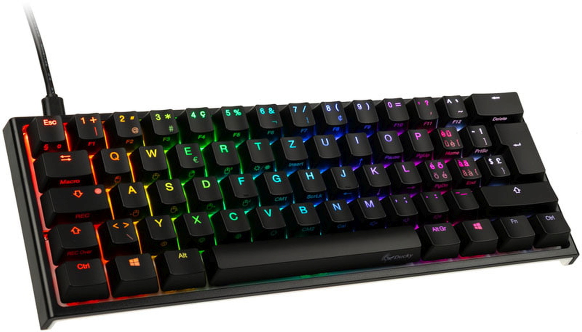 Ducky ONE 2 Mini, MX-Brown [Swiss Layout]
