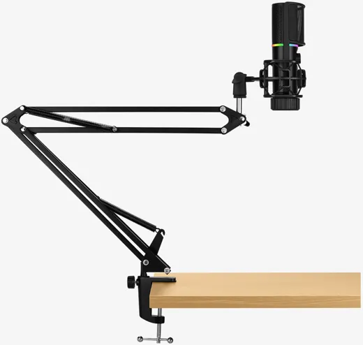 Streamplify MIC RGB Mikrofon + Mikrofonarm - black