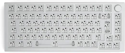 Glorious GMMK Pro TKL Gaming Keyboard Barebone - white ice [ISO-Layout]
