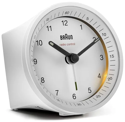 Braun Radio controlled Alarm Clock - BC07W-DCF - white