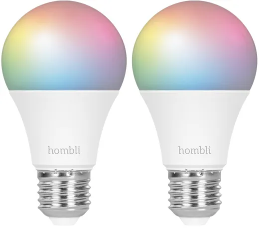 Hombli Smart Bulb E27 (9W) RGB + CCT - Promo Pack 1+1 Free