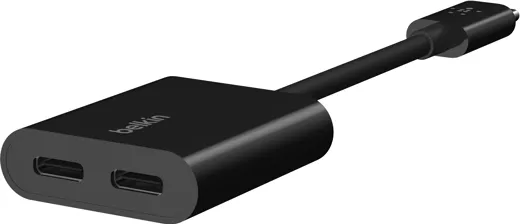 Belkin Rockstar CONNECT USB-C Audio + Charge Adapter - black
