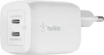 Belkin Boost Charge Pro Dual USB-C Wall Charger 65W - white