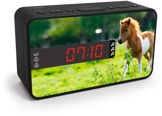 Bigben - Dual Alarm Clock R16 - Horses [incl. 3 front panels]