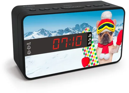 Bigben - Dual Alarm Clock R16 - Seasons Funny [incl. 3 front panels]