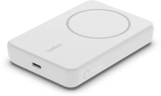 Belkin Magnetic Wireless Powerbank with Stand (5`000mAh) - white