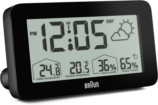 Braun Weather Station - BC13BP-DCF - black