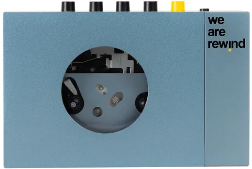 we are rewind Portable BT Cassette Player Kurt - blue