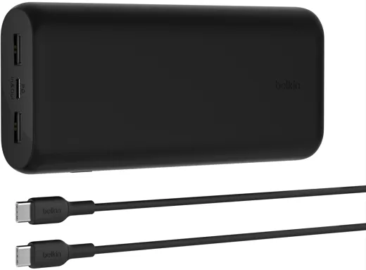 Belkin Boost Charge Powerbank 20000mAh 20W incl. USB-C/USB-C Cable 30cm - black