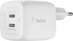 Belkin Boost Charge Pro Dual USB-C Wall Charger 45W - white