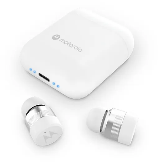Motorola Moto Buds 120 True Wireless Earbuds - white