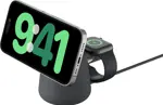 Belkin Boost Charge Pro 2-in-1 Wireless Charging Dock with MagSafe - charcoal