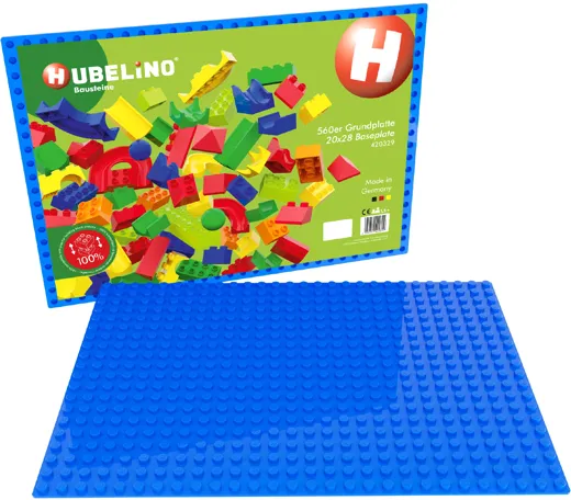 Hubelino Kugelbahn: 560er Grundplatte - blau [32 x 44.8 cm]