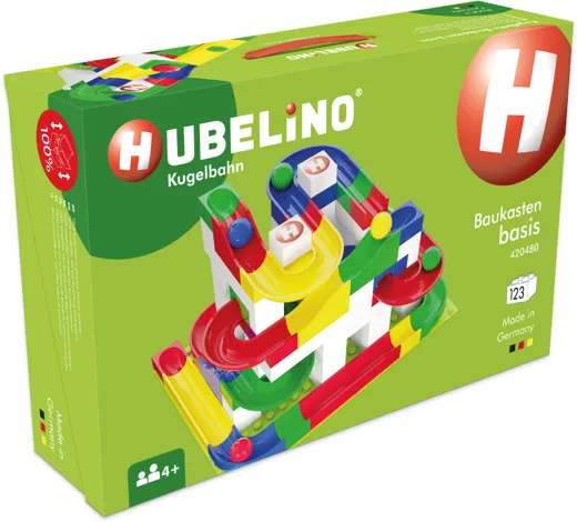 Hubelino Kugelbahn: Baukasten Basis [123 Teile]