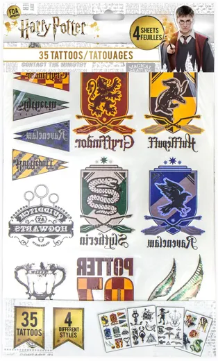 Harry Potter: Temporäre Tattoos [35 Stück]