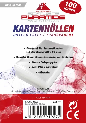 Sammelkarten Hüllen 100er Pack