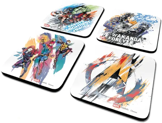 Avengers W.T. - Untersetzer 4er Set