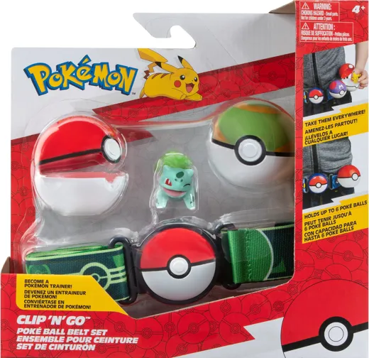 Clip´n Go Gürtel Bisasam Pokéball + Nestball