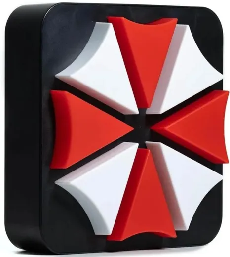 Offizielle Resident Evil Umbrella Corporation 3D Tischlampe / Wandleuchte