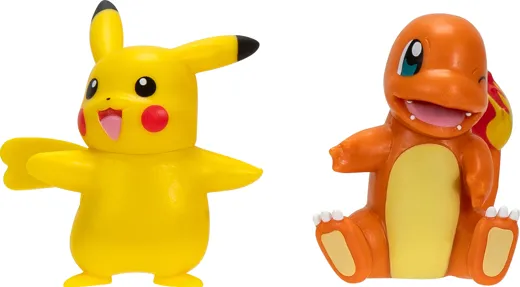 Pokémon: Battle Figure First Partner 2er Pack Glumanda Pikachu