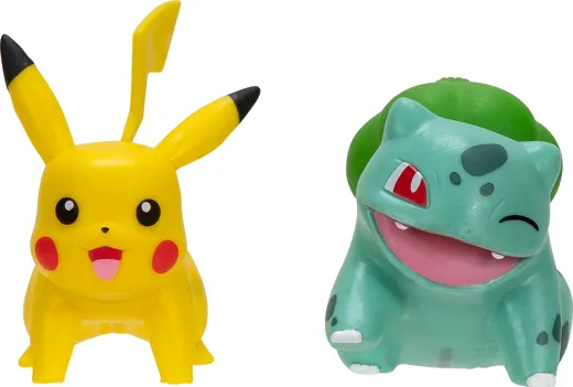 Pokémon: Battle Figure First Partner 2er Pack Bisasam Pikachu