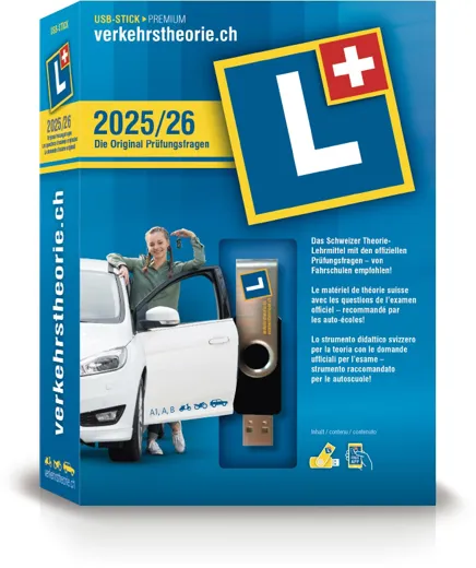 verkehrstheorie.ch 2025/26 USB-Stick [Kat. A+B] (D/F/I) [PC/Mac]