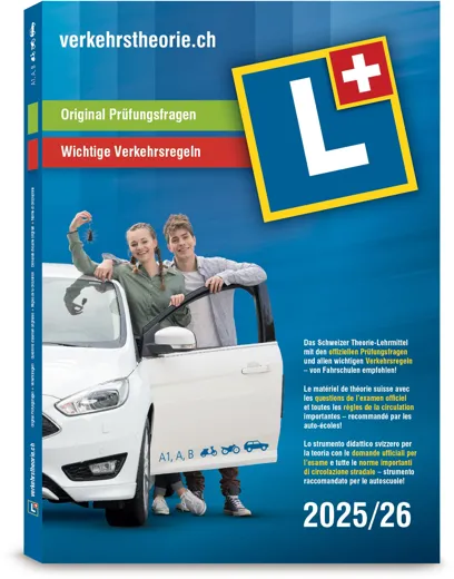 Cahier d'exercices verkehrstheorie.ch 2025/26 [Cat. A+B] (D/F/I)